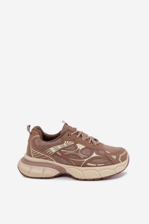 Sportliche Schuhe mit Plattform braun INanda