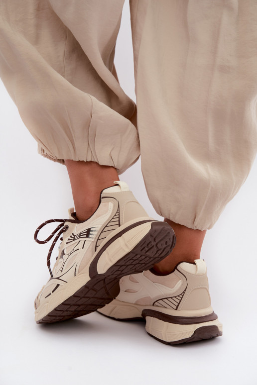 Sportliche Schuhe mit Plattform sandfarben INanda