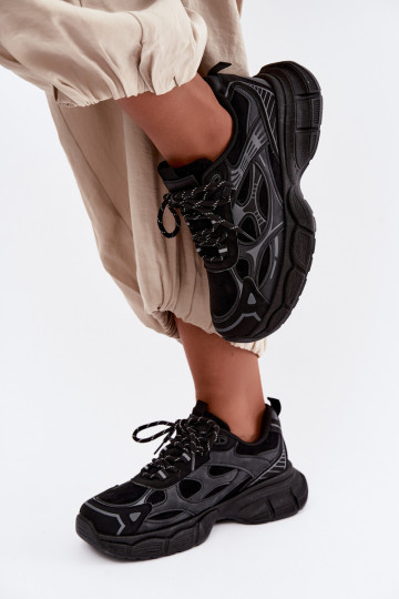 Sportieve schoenen met platform zwart INanda