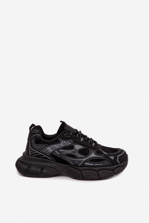 Sportieve schoenen met platform zwart INanda
