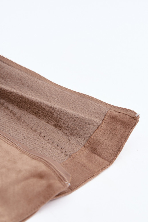 Bottes hautes pour femmes isolées avec talons et volants en sable Imelia