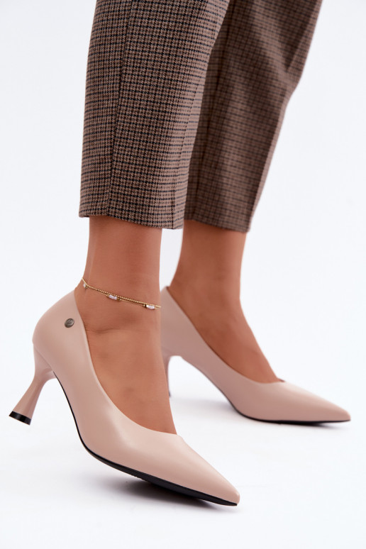Bottines à talons Vinceza 62323 couleur sable