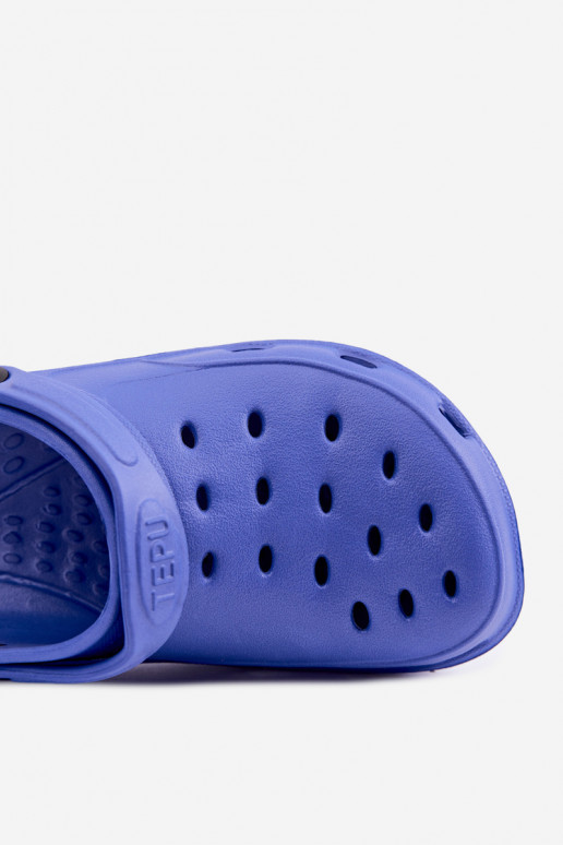 Aderis dunkelblaue leichte Clogs