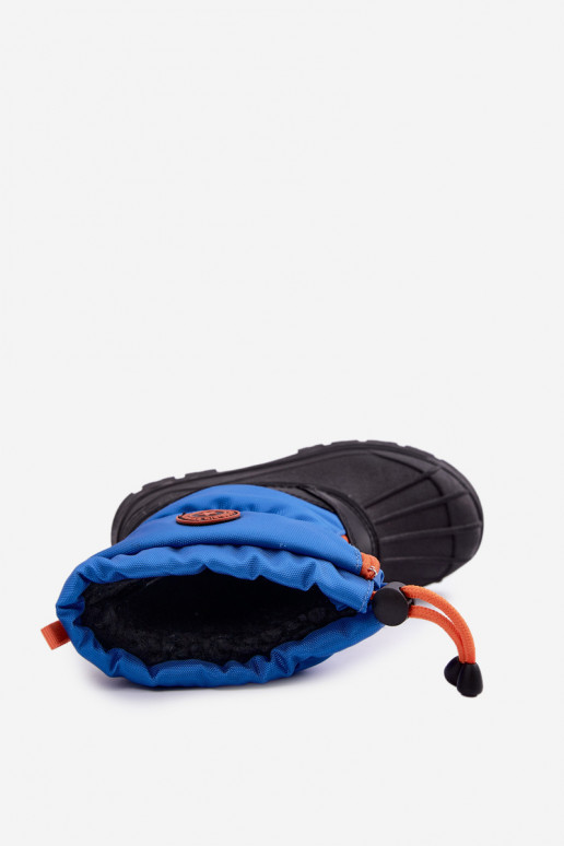 Blauw-zwarte kindersneeuwlaarzen Big Star SS374032