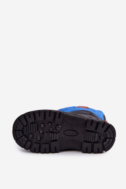 Blauw-zwarte kindersneeuwlaarzen Big Star SS374032