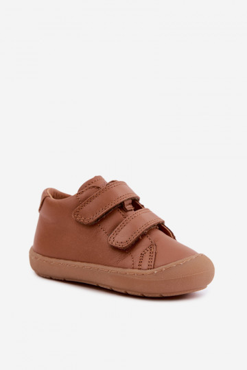 Chaussures en cuir pour enfants marron Barefoot Froddo G2130328-2