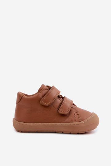 Chaussures en cuir pour enfants marron Barefoot Froddo G2130328-2 2