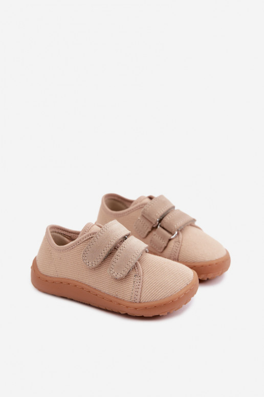 Chaussons pour enfants couleur sable Barefoot Froddo Canvas G1700440-22