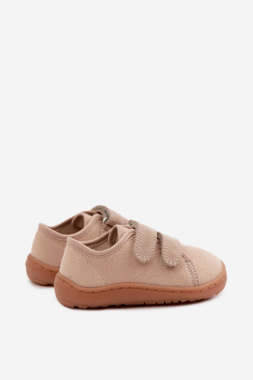 Chaussons pour enfants couleur sable Barefoot Froddo Canvas G1700440-22