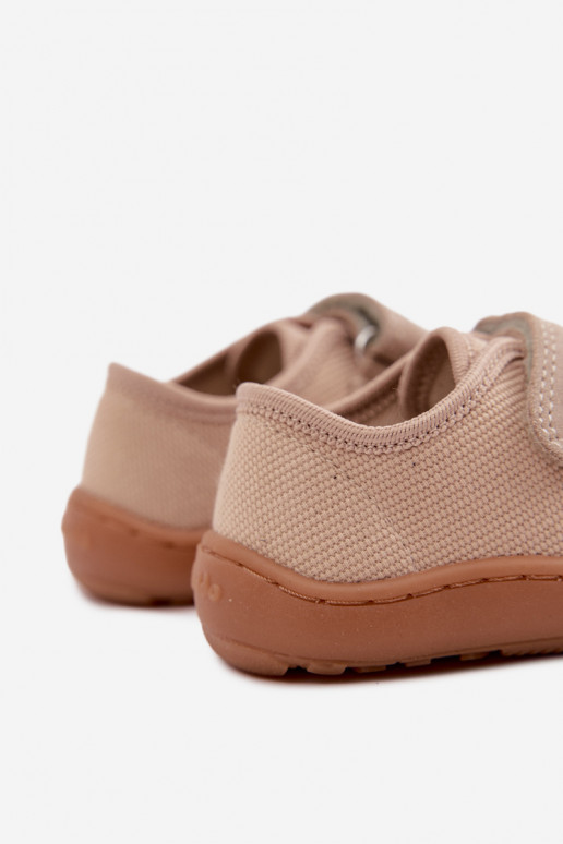 Chaussons pour enfants couleur sable Barefoot Froddo Canvas G1700440-22