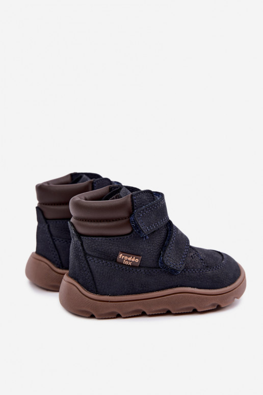 Donkerblauwe leren kinderschoenen Barefoot Froddo G2110150