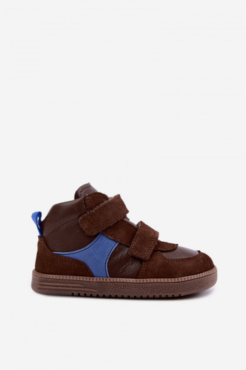 Chaussures en daim pour enfants marron Barefoot Froddo G2110157-1 2