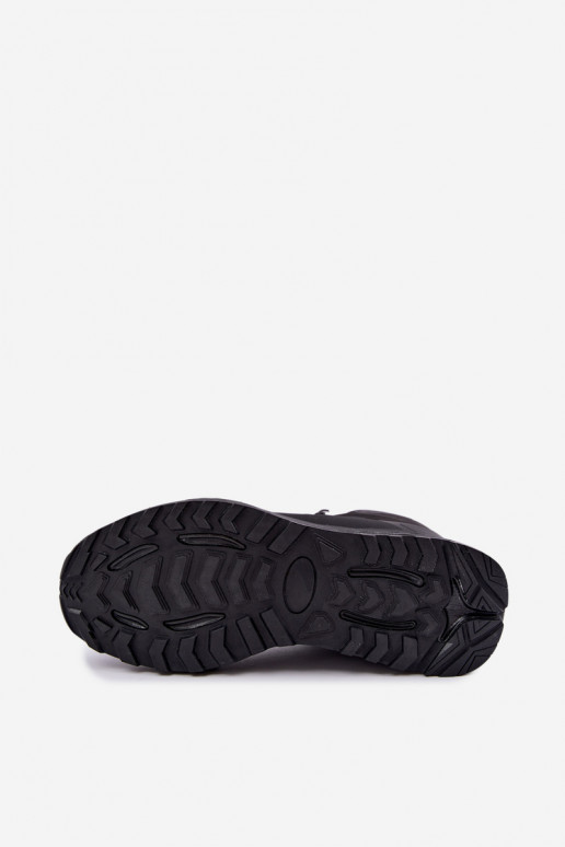 Isolierte Wanderschuhe für Männer wasserdicht in Schwarz Koby