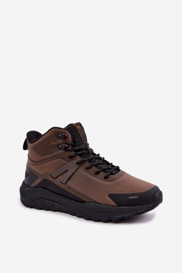 Bottes de randonnée isolées pour hommes imperméables en marron Koby