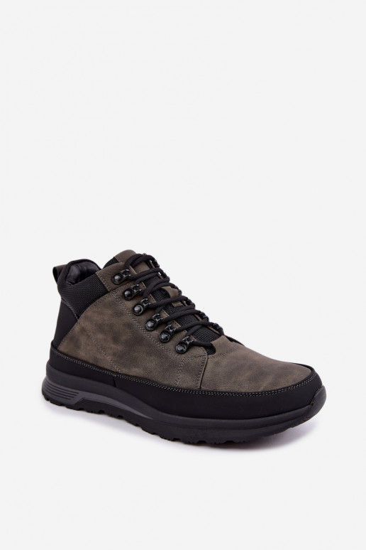 Bottes de randonnée isolées pour hommes en gris Nivelle