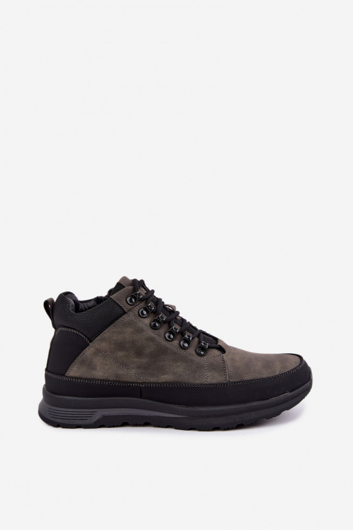 Geïsoleerde wandelschoenen voor mannen in grijs Nivelle