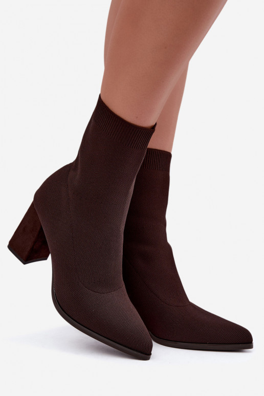 Warmes Damen-Stiefeletten im Slipper-Modell in brauner Farbe Tai turiressa