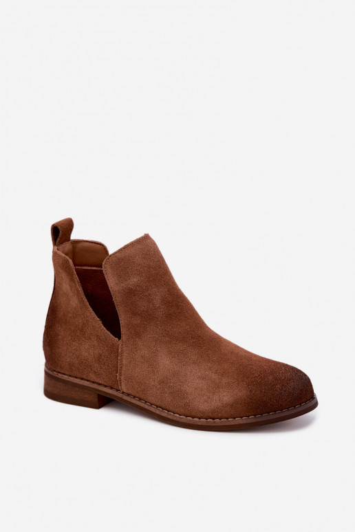 Bottes en daim avec découpes Vinceza 133142 marron