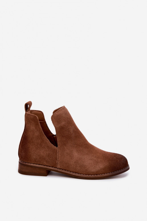 Bottes en daim avec découpes Vinceza 133142 marron