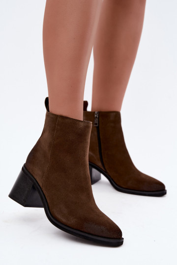 Bottines isolées avec talons Vinceza 133100 kaki