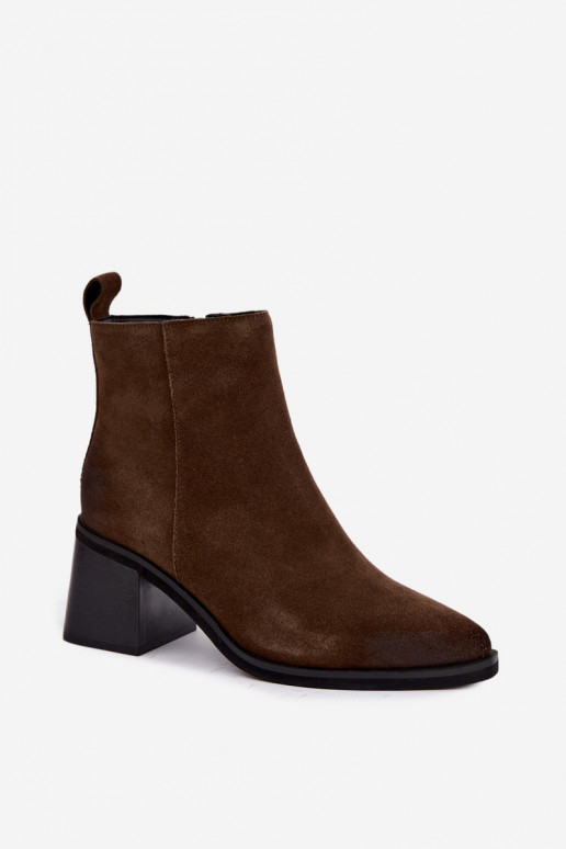 Bottines isolées avec talons Vinceza 133100 kaki