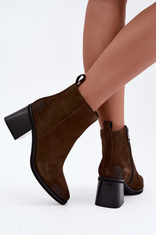 Bottines isolées avec talons Vinceza 133100 kaki