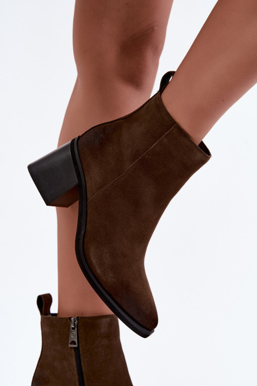 Isolierte Stiefeletten mit Absätzen Vinceza 133100 khaki