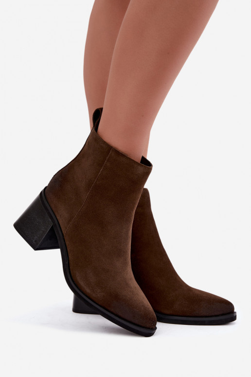 Bottines isolées avec talons Vinceza 133100 kaki