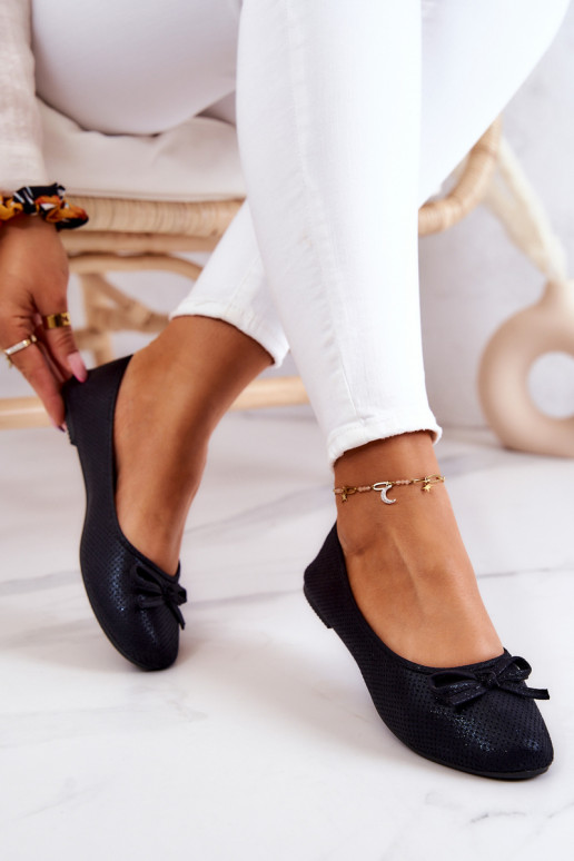 Ballerines classiques avec semelle intérieure profilée Fimme couleur noire