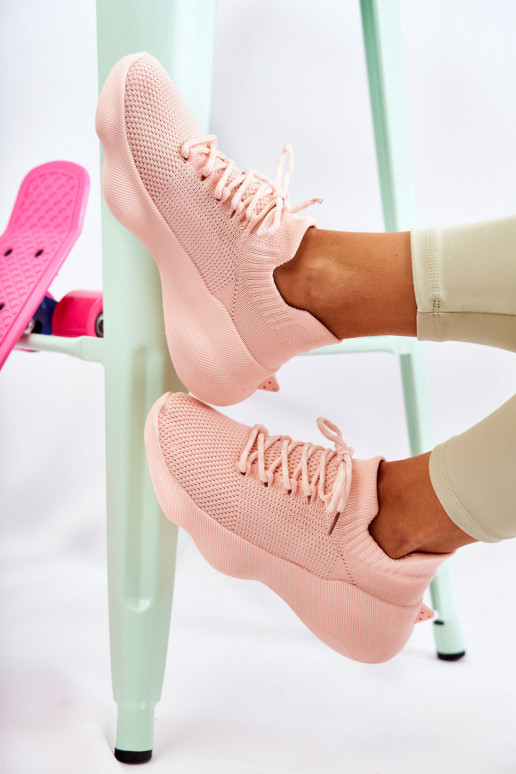 Un modèle convaincant baskets Féminin couleur rose Dalmiro
