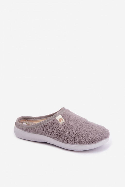 Grijze dames huisslippers Inblu EC000102