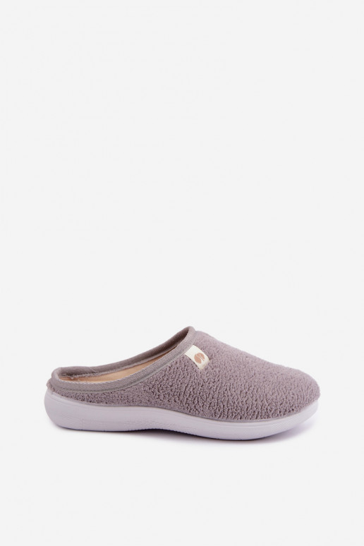 Grijze dames huisslippers Inblu EC000102