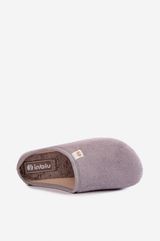 Chaussons gris pour femmes Inblu EC000102
