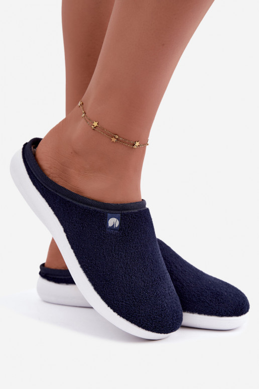Donkerblauwe dames huisslippers Inblu EC000102