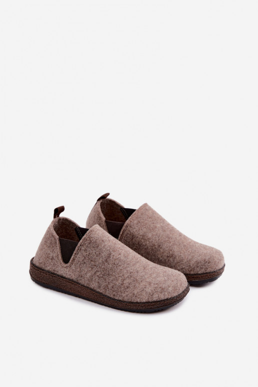 Zandkleurige dames huisslippers Inblu NL000013