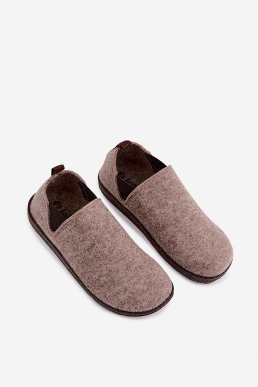 Zandkleurige dames huisslippers Inblu NL000013