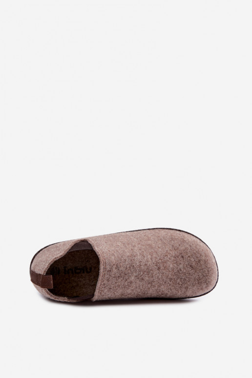 Sandfarbene Damen-Hausschuhe Inblu NL000013