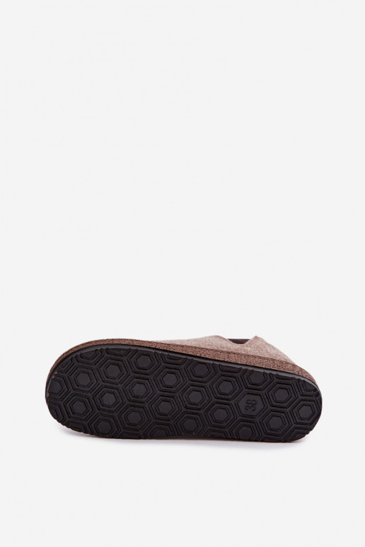 Chaussons couleur sable pour femmes Inblu NL000013
