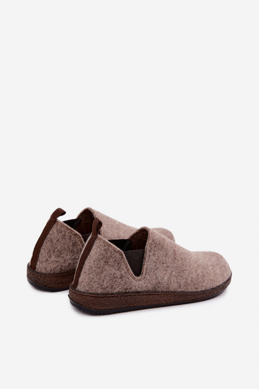 Zandkleurige dames huisslippers Inblu NL000013