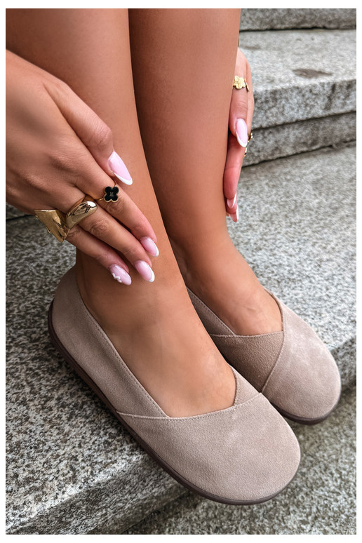 Ballerines chaudes pour femmes en simili daim Mirelia