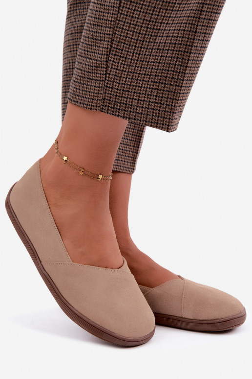Ballerines chaudes pour femmes en simili daim Mirelia