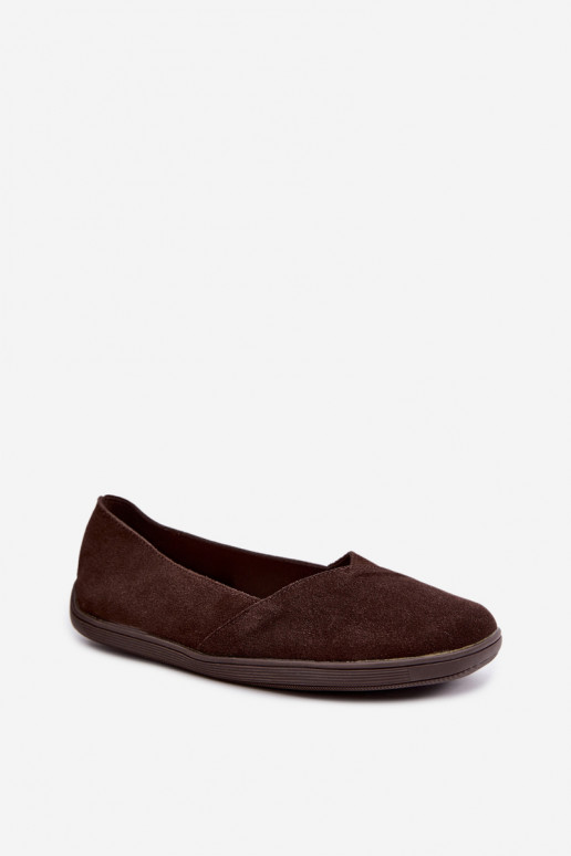 Ballerines pour femmes en simili daim Mirelia