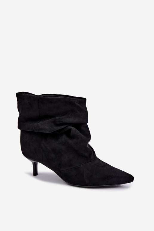 Bottines à enfiler avec talons en noir Loralia