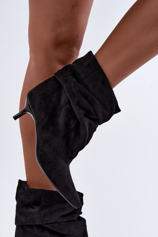 Bottines à enfiler avec talons en noir Loralia