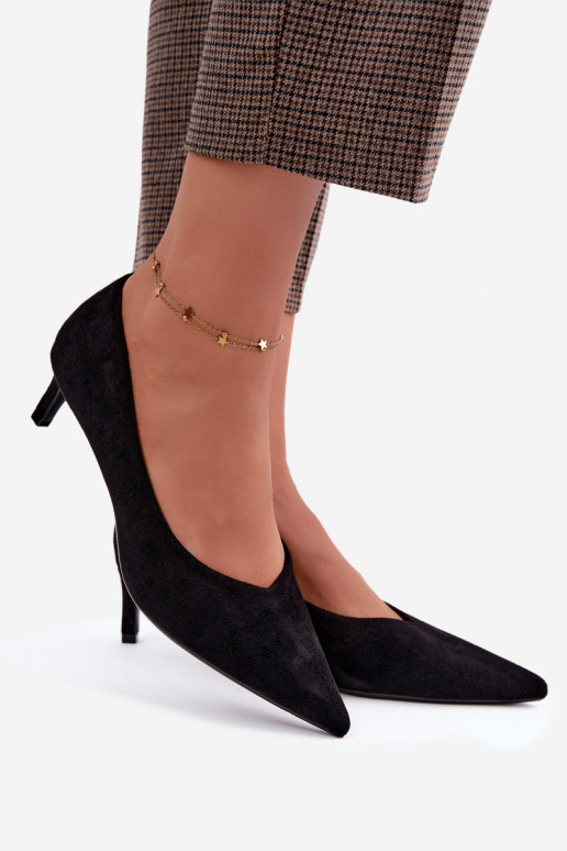Chaussures à bout pointu en noir Tadela