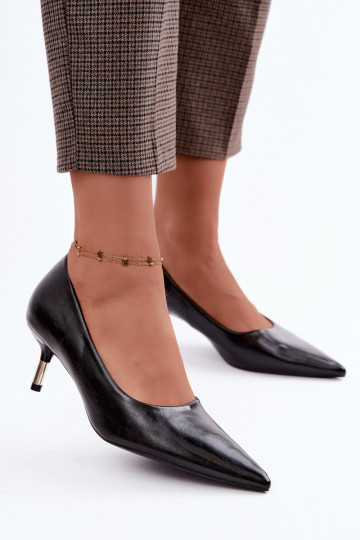 Chaussures à petit talon en noir Pelina 2