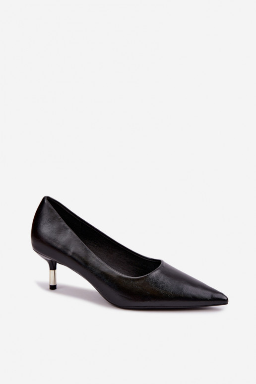 Chaussures à petit talon en noir Pelina