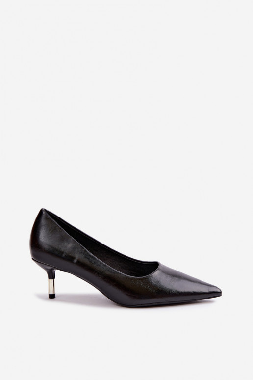 Chaussures à petit talon en noir Pelina