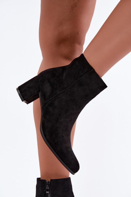 Bottines isolées pour femmes avec talons Brella couleur noire