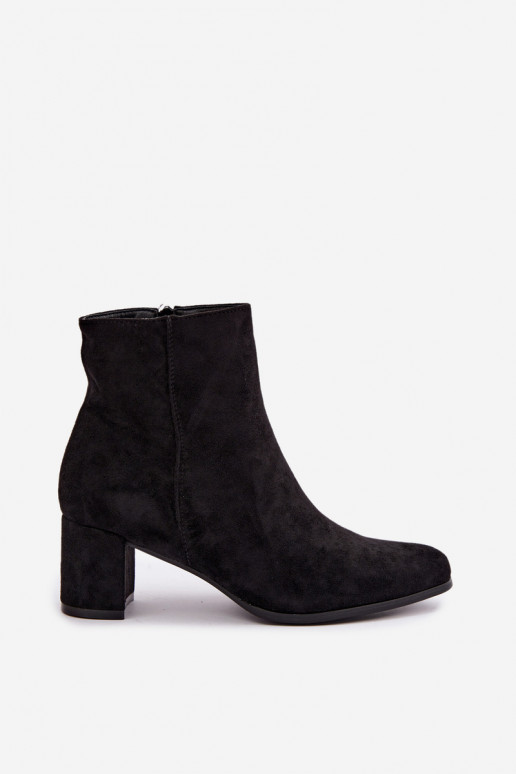 Isolierte Damen-Stiefeletten mit Absatz Brella in schwarzer Farbe